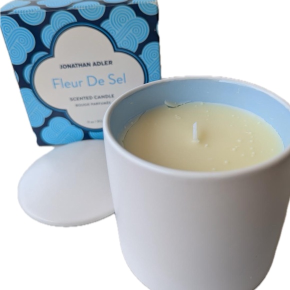Jonathan Adler fleur de sel scented candle with lid NIB - Picture 1 of 3